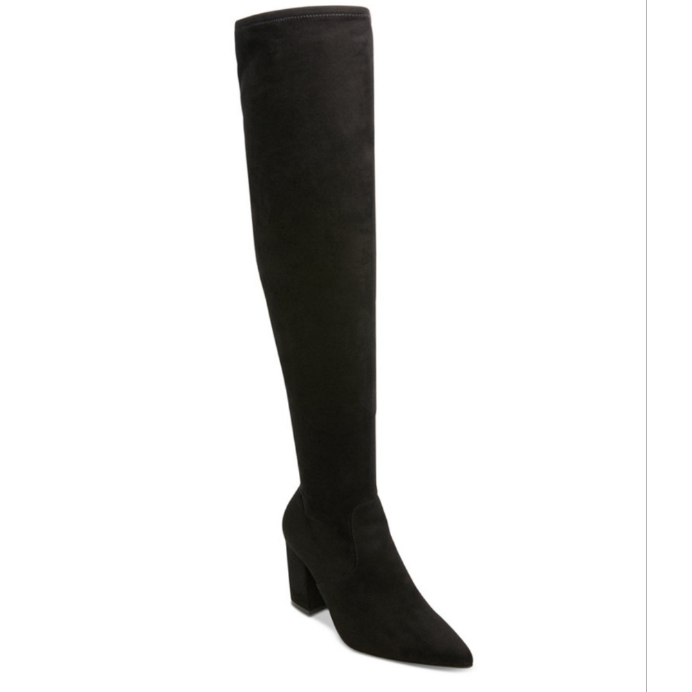 NEW Steve Madden Rational Over-The-Knee Boots, Black, Micro Suede Womens Size 7